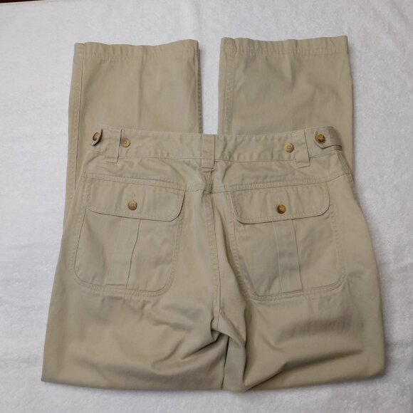 Filson Tan Khaki Chino Pants | Fold Over Pockets | Adjustable Waist | VGUC | 10 - Picture 10 of 11